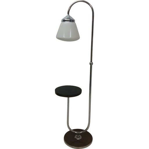 Vintage Funkcionalisme vloerlamp van Halabala, Tsjecho-Slowakije 1930