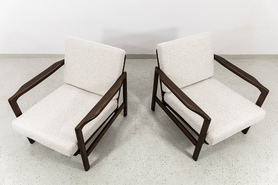 Image 1 of Fauteuils modernes du milieu du siècle par Zenon Bączyk, années 1960, lot de 2