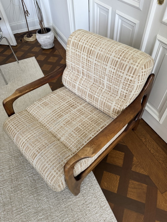 Image 1 of Fauteuil lounge en teck, style mid-century, design danois