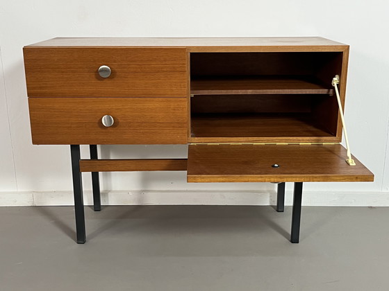 Image 1 of Vintage sixties teak dressoir kastje laden 