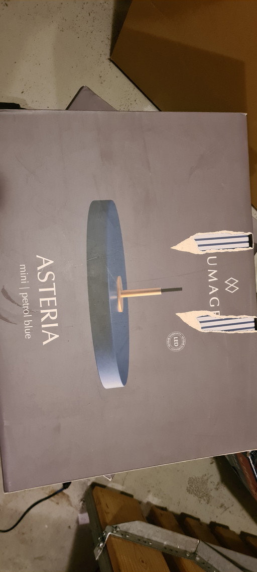 Lampe design Umage Asteria Mini bleu pétrole