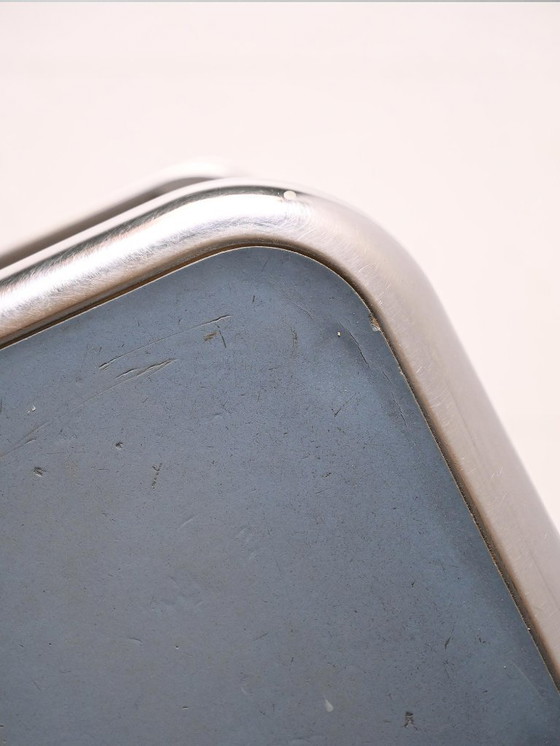Image 1 of Sgabello vintage scandinavo in acciaio e formica