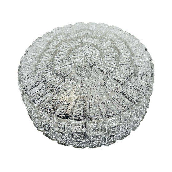 Image 1 of Nouveau plafonnier Hustadt Leuchten, bakélite et verre glacé, Allemagne années 1960/70.