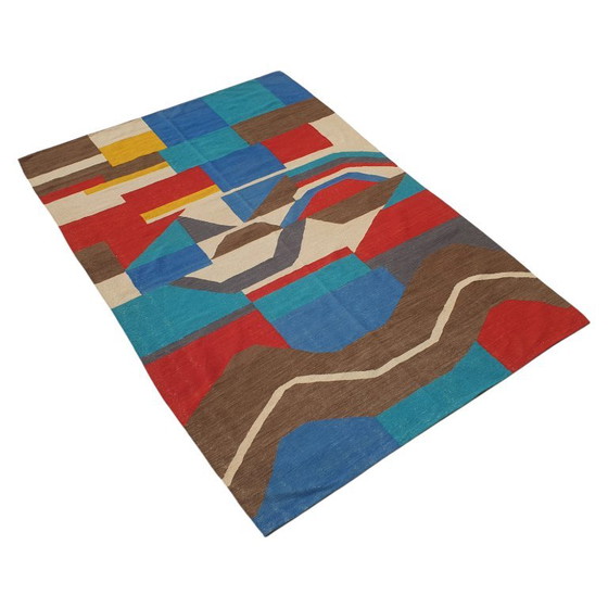 Tapis Tapisserie Sonia Delaunay Serpent Noir | Laine Fait Main | 208×308 cm – Cotton (photo 6 of 12)