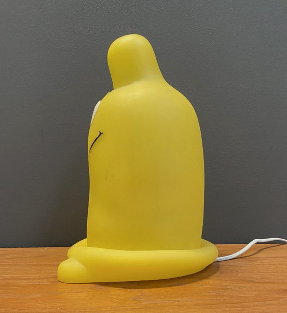 Image 1 of Gele tafellamp van Melek Fecht, model condoom