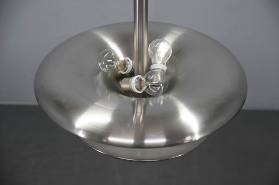 Image 1 of Bauhaus Nickel Chandelier by Franta Anyz for IAS, 1920s