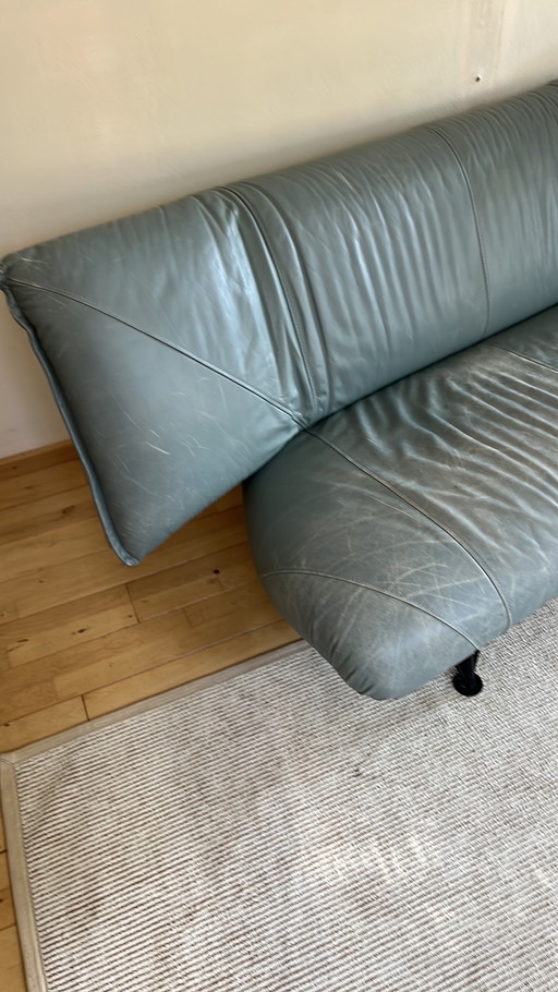 Leolux leather petrol 2.5