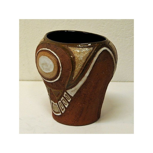 Vase vintage en céramique de Hank Keramikk pour Ahlberg et Karlsen, 1950