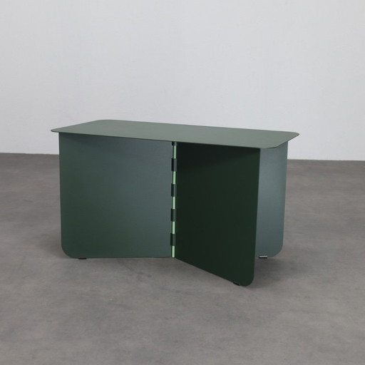 Side Table Hinge Large by Lex Pott for Puik Design dark green