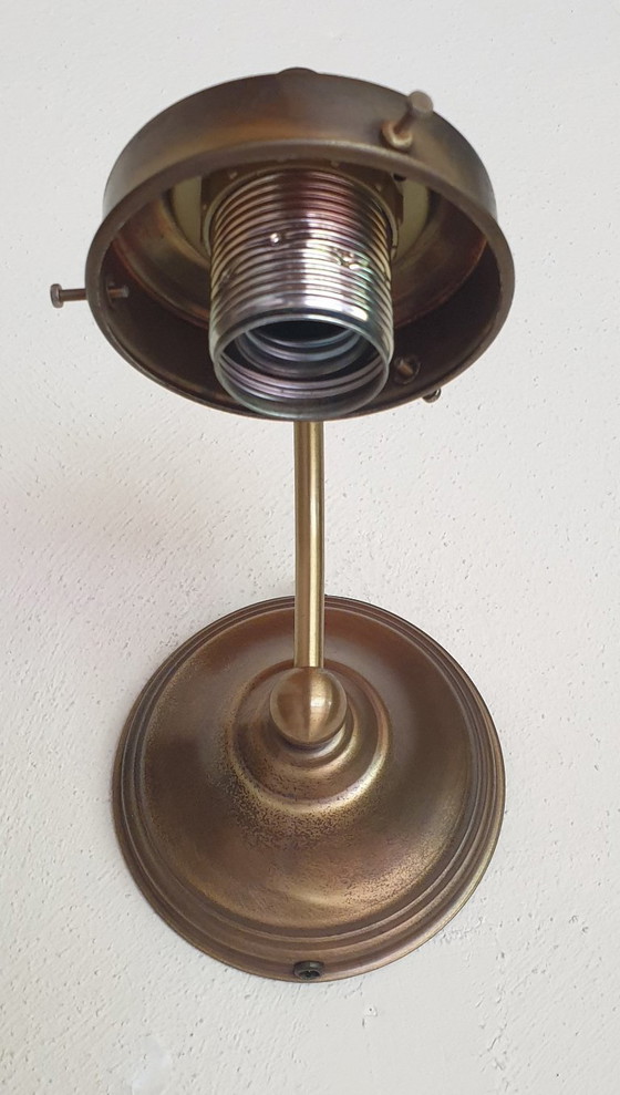 2 Art Deco Wandleuchten, Glas, Beige (Foto 45 von 53)