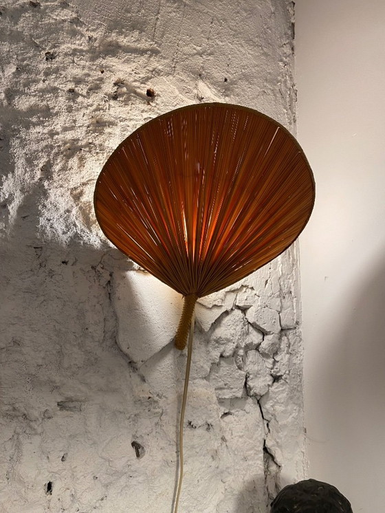 Image 1 of Vintage fan wall lamp reed 1960's