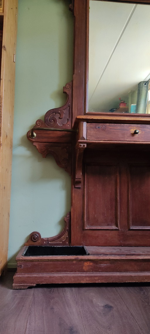 Antique Art Nouveau Style Hall Furniture