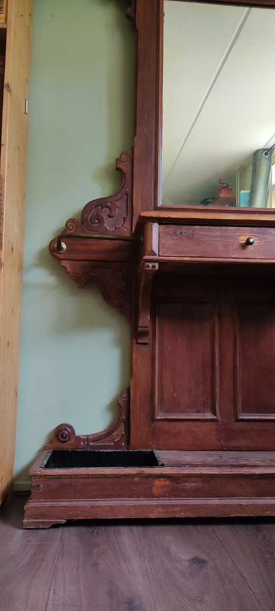 Image 1 of Antique Art Nouveau Style Hall Furniture
