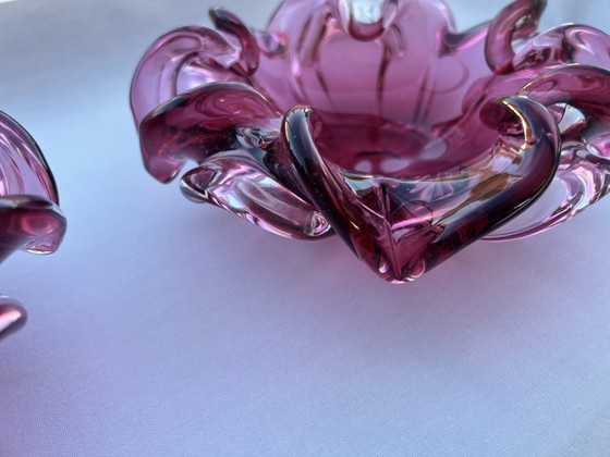 Set di 2 ciotole in vetro artistico di metà secolo – Josef Hospodka, anni '60 – Glass (photo 9 of 15)