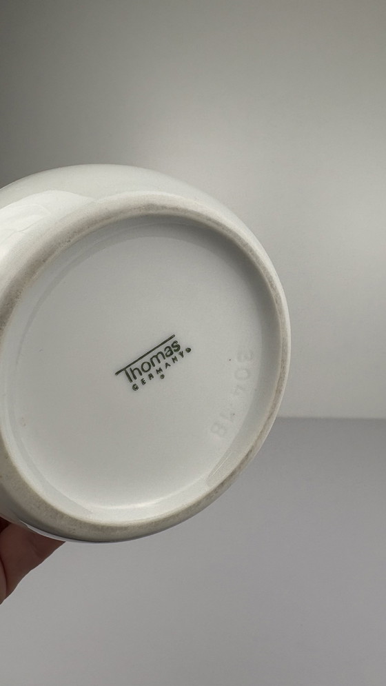 Image 1 of Thomas Germany Vintage Porcelain "Blütenfest" Vase White