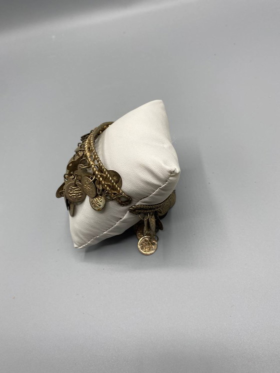Osmanisches Münz-Fußkettchen – Arabische Kalligrafie – Orientalisches Zeremonien-Schmuckset (photo 3 of 4)