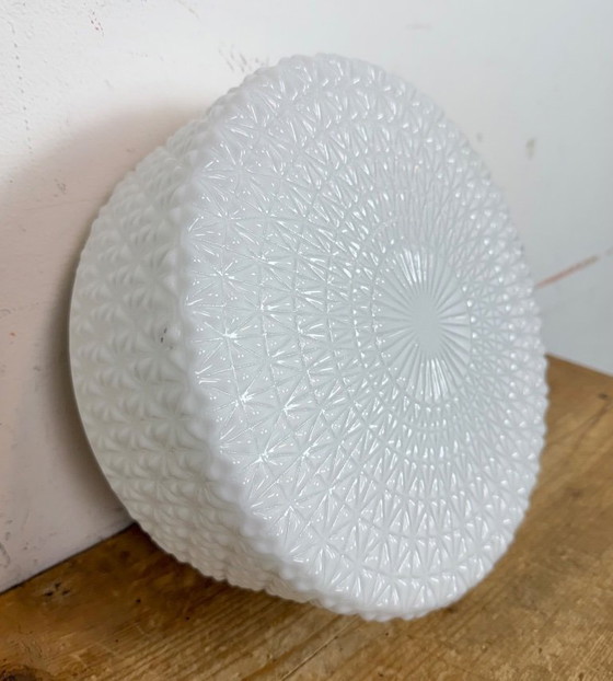 Image 1 of Lampada da parete o da soffitto vintage con vetro opalino, anni '70