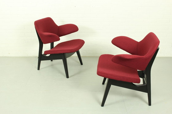 Image 1 of Coppia di poltrone lounge di Louis van Teeffelen per Wébé – stile olandese Mid-Century Modern (anni '60)