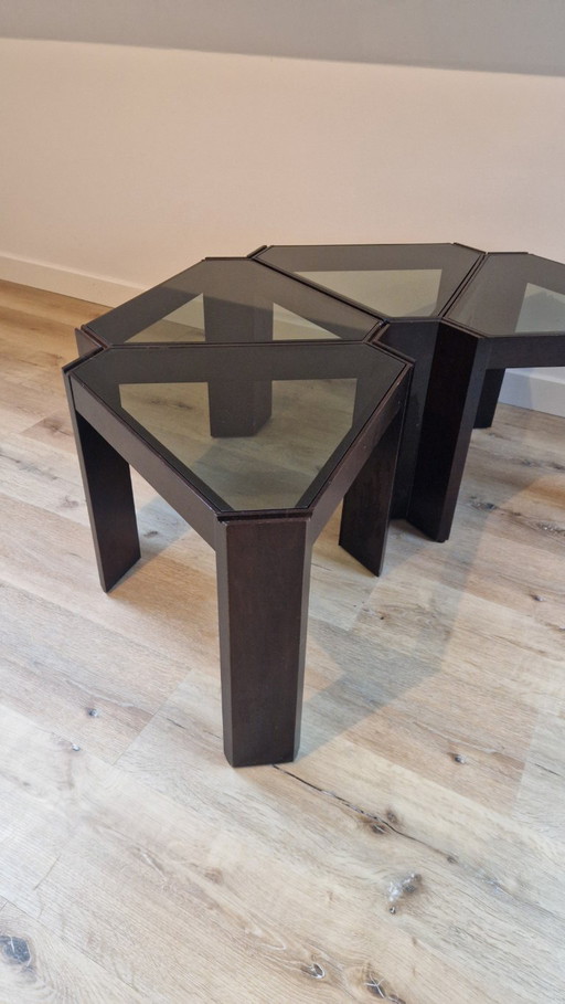 Juego de mesa auxiliar de Porada Arredi, Italia (años 70)