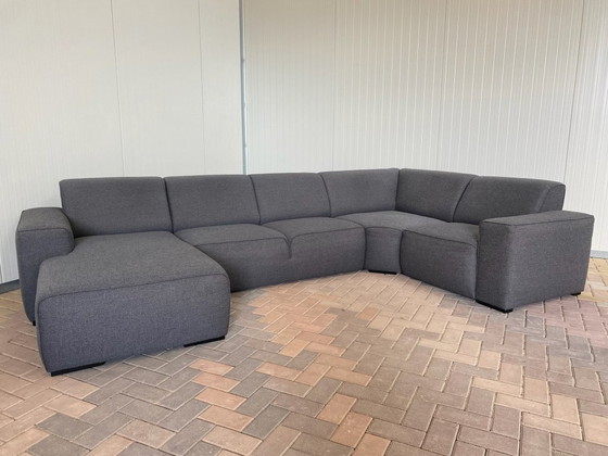 Image 1 of  Bellissimo divano a U in tessuto grigio