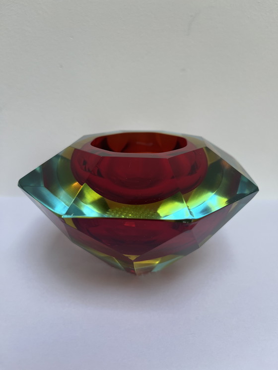 Image 1 of Cendrier vintage Sommerso en verre de Murano, vers 1960