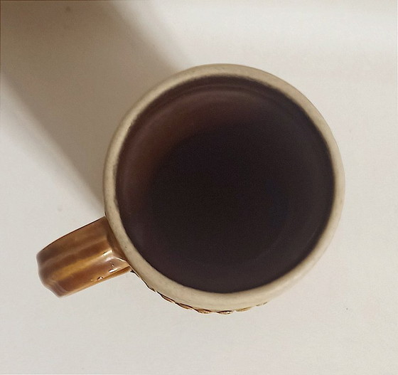 Image 1 of West-Duitse keramische vaas 70s Hoogte 50 cm