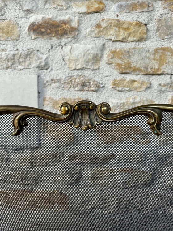 Parascintille in ottone stile Luigi XV – Oggetti decorativi, Metal, Brass, Art Nouveau (photo 5 of 8)