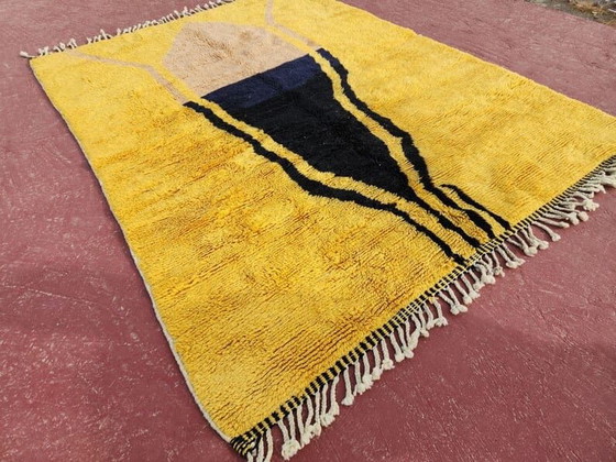 Authentic Handwoven Beni Ouraine Rug from the Atlas Mountains, Made in Morocco, 2/3 m – Aime Té (photo 3 of 10)