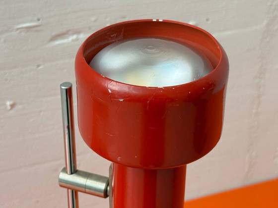 Image 1 of Mid-century red table lamp with spotlight effect, 1970s