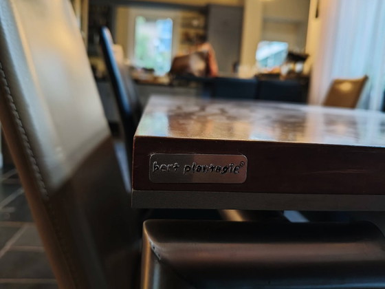 Image 1 of Tavolo da pranzo Bert Plantagie con 6 sedie in pelle