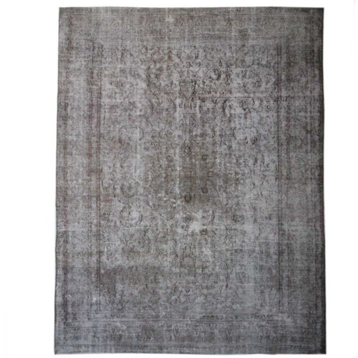 Hand-knotted vintage art rug 376x285