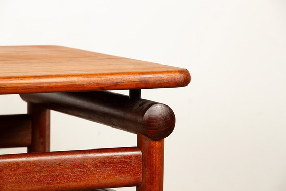 Image 1 of Mesa de centro o banco de entrada muy grande de teca danesa por Borge Mogensen para Soborg mobelfabrik.