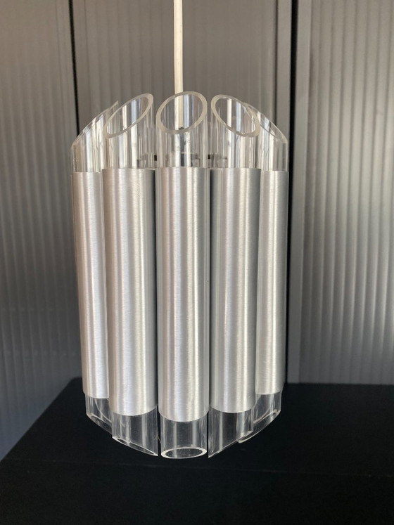 Raak Septiem B-1205 Lampada a Sospensione da Soffitto in Alluminio Plexi Vintage 1960 – Lampade a sospensione (photo 4 of 20)