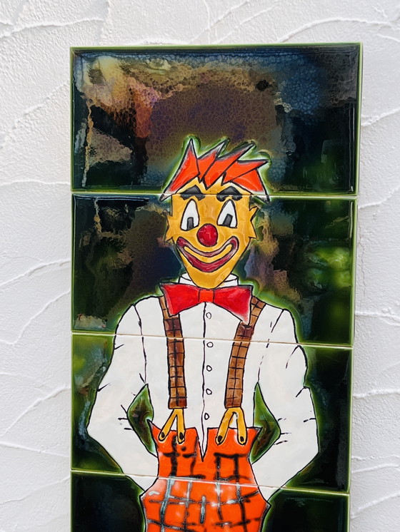 Image 1 of Clown in piastrelle di ceramica Belgio