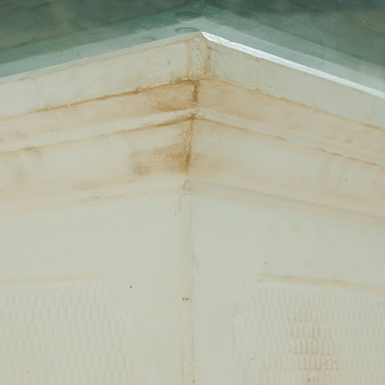 Image 1 of MK10238 Tavolino in vetro e cemento