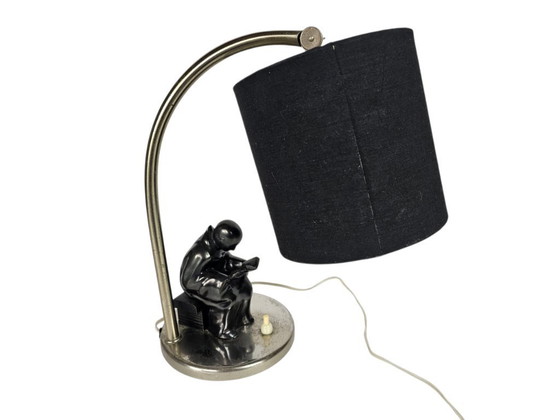 Image 1 of Lampada Art Déco - 'Luce da lettura' - Vintage - Metallo - Anni '30