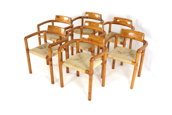Image 1 of Set 7 Stoelen Eetkamestoelen in Stijl van Daumelier
