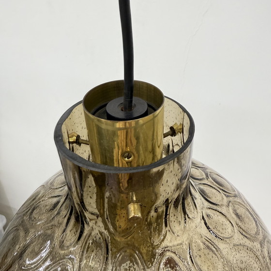 Image 1 of Limburg Glashütte glass hanging lamp , 1970s