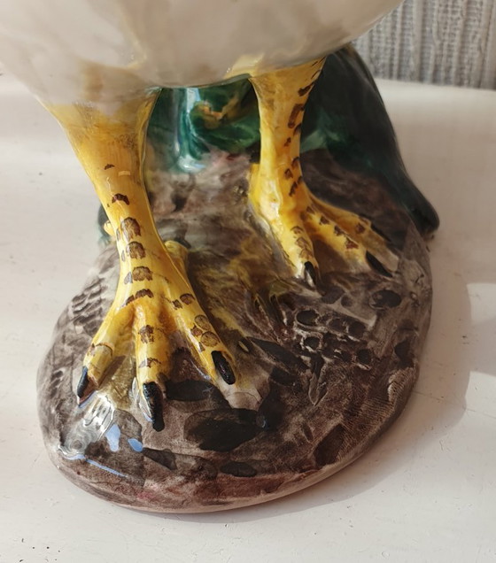 Image 1 of Ceramic Rooster Statue - Italy - 22 cm