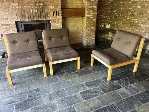 3 poltrone Flõtotto, anni '70