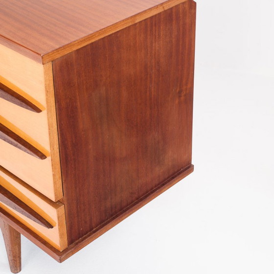 Buffet - Credenza vintage in due tonalità di legno - Francia, anni '60 – Credenze, Wood (photo 12 of 12)