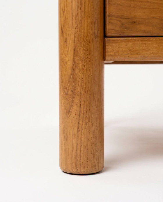 Commode van Massief Iepenhout - Atelier Chauvin - 1960 – Opbergkast, Wood (photo 6 of 6)