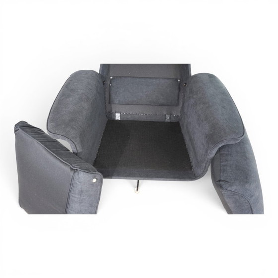 Image 1 of Sillón reclinable Kaufeld Siesta 62 con otomana, diseñado por Jacques Brule en 1960.