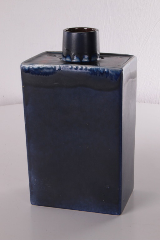 Timeless Blue and red ceramic vase
