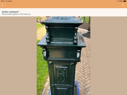 Brievenbus aluminium nostalgisch 