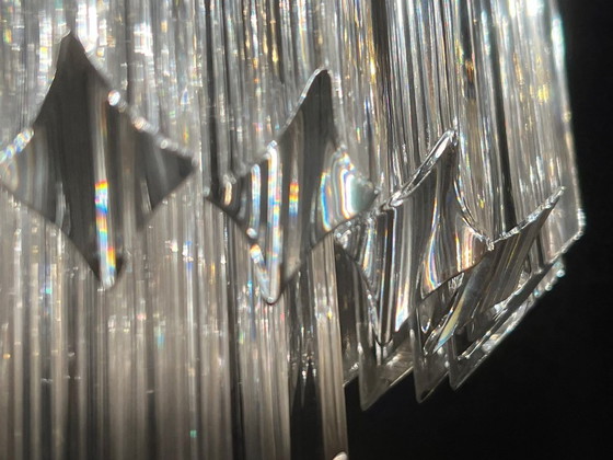 Image 1 of Large waterfall floor lamp/floor lamp by Novaresi, Murano glass, Italy, 1970s