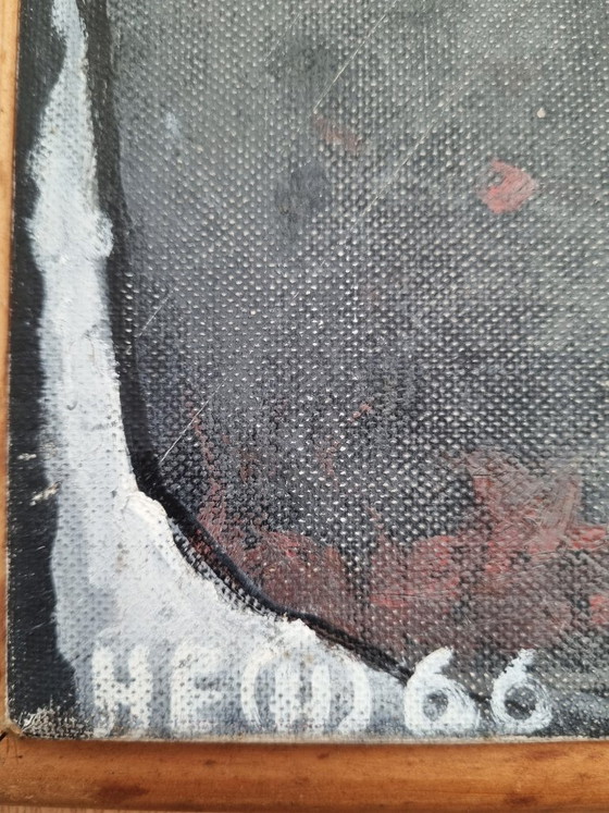 Hellmuth Eichner (1936–2012) – Oil painting “Politician” (1966) – Decorative Objects, Canvas (photo 5 of 9)