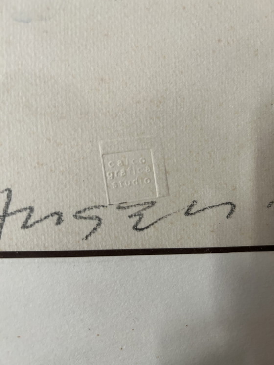 Image 1 of Original Numbered Lithograph by Franco Angeli