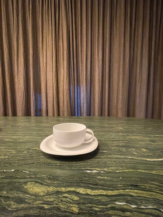 Image 1 of Rosenthal Suomi Weiss - set of 2 cups and 2 saucers -  Round - Ø 8,8 cm - h 4,9 cm - 0,230 l