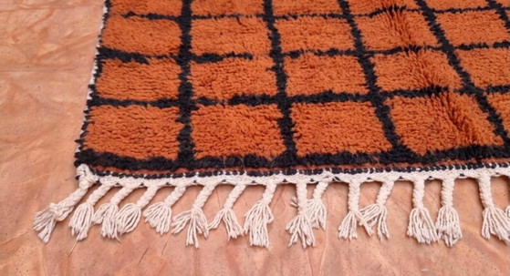 Elegant Marokkaans tapijt – Handgemaakt Atlasgebergte wol 250cmx150cm – Vloerkleden en tapijten, Cotton (photo 3 of 11)